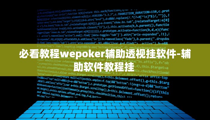 必看教程wepoker辅助透视挂软件-辅助软件教程挂 
