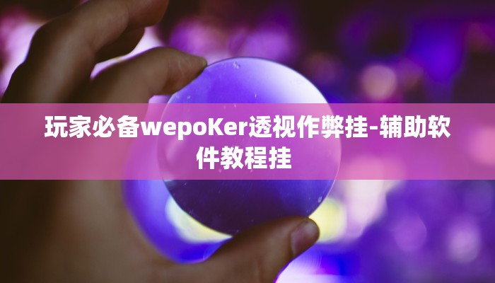 玩家必备wepoKer透视作弊挂-辅助软件教程挂 