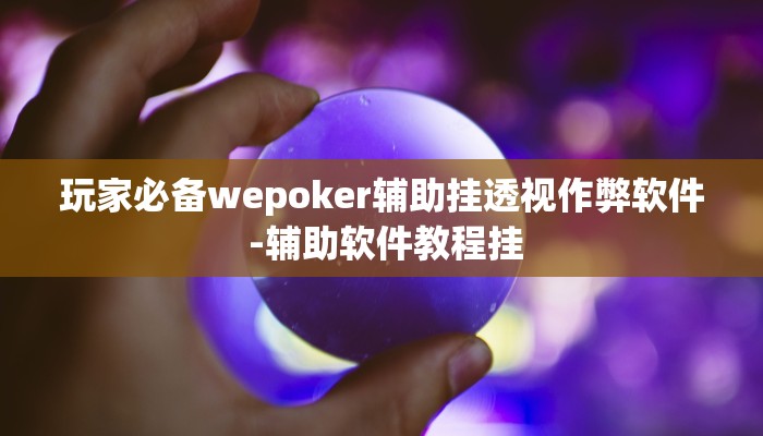 玩家必备wepoker辅助挂透视作弊软件 -辅助软件教程挂