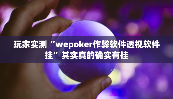 使用分享wepoKer是不是有透视挂(详细开挂教程
