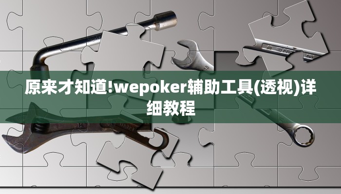 三分钟科普wepoker微扑克可以安装挂吗(作弊)”附开挂脚本详细教学