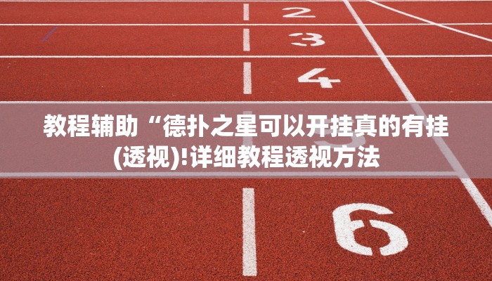 实测辅助wepoker有透视吗(辅助外挂+教程