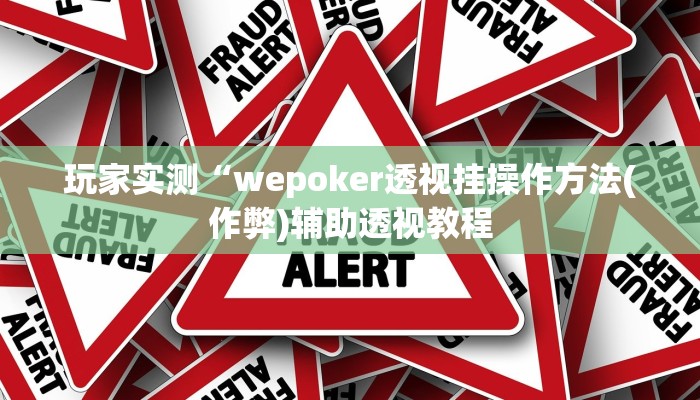 实测辅助wepoker透视真的吗(辅助外挂+教程