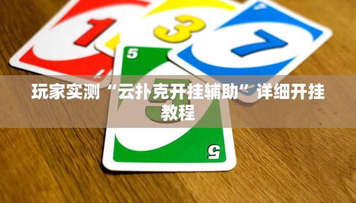 玩家实测“云扑克开挂辅助”详细开挂教程