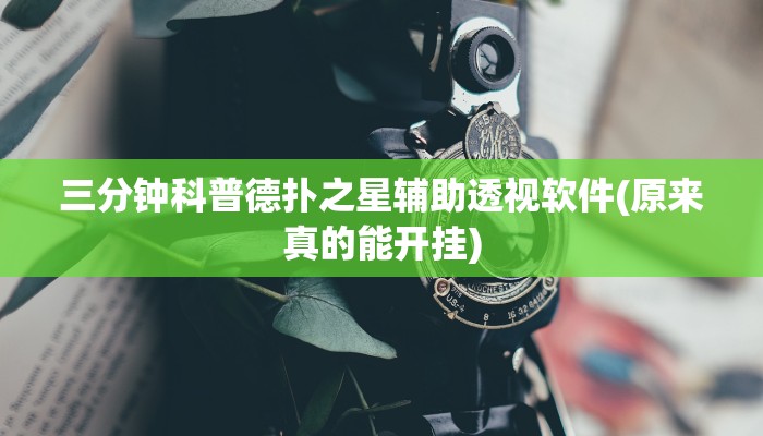 三分钟科普wepoker辅助教程(原来真的能开挂)