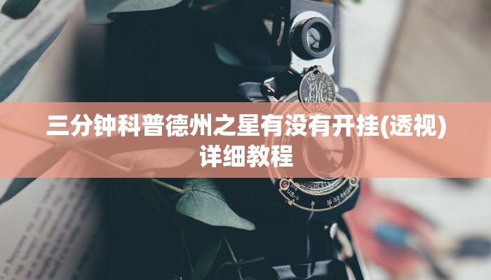 三分钟科普德州之星有没有开挂(透视)详细教程