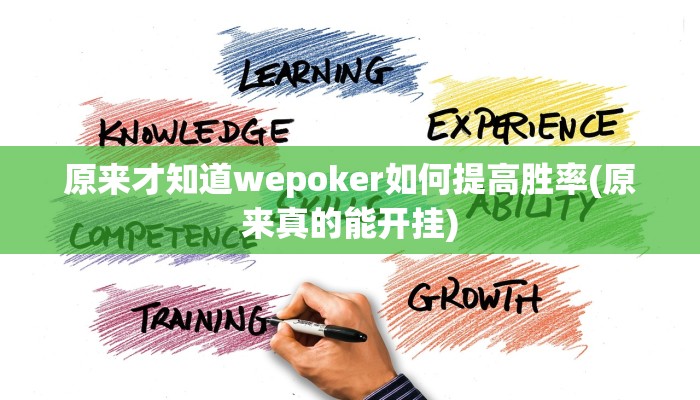 原来才知道wepoker如何提高胜率(原来真的能开挂)