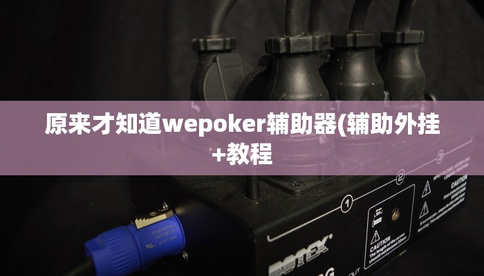 原来才知道wepoker辅助器(辅助外挂+教程