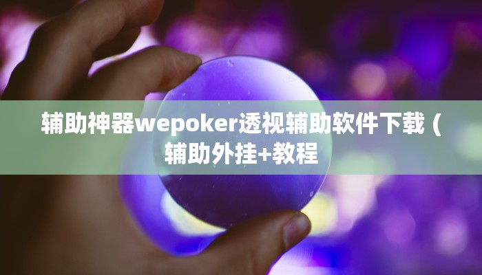 辅助神器wepoker透视辅助软件下载 (辅助外挂+教程