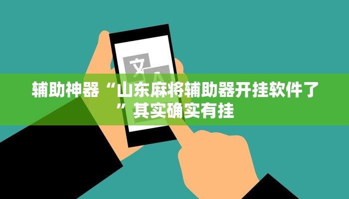 辅助神器“山东麻将辅助器开挂软件了”其实确实有挂