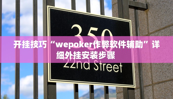 开挂技巧“wepoker作弊软件辅助”详细外挂安装步骤 