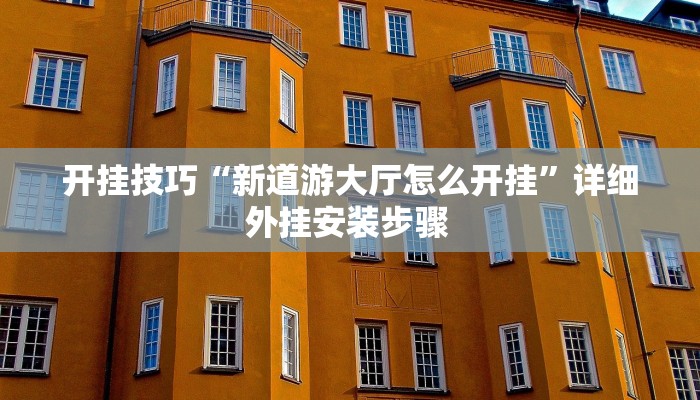 开挂技巧“新道游大厅怎么开挂”详细外挂安装步骤 