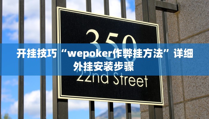 开挂技巧“wepoker作弊挂方法”详细外挂安装步骤 