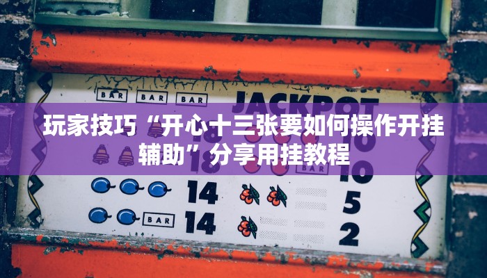 玩家技巧“麻将万能开挂神器”分享用挂教程 玩家技巧“麻将万能开挂神器”分享用挂教程