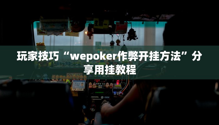 玩家技巧“wepoker作弊开挂方法”分享用挂教程 玩家技巧“wepoker作弊开挂方法”分享用挂教程