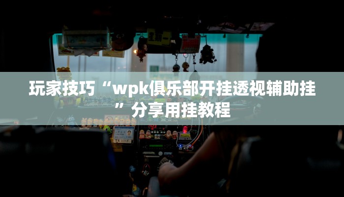 玩家技巧“wpk俱乐部开挂透视辅助挂”分享用挂教程 玩家技巧“wpk俱乐部开挂透视辅助挂”分享用挂教程