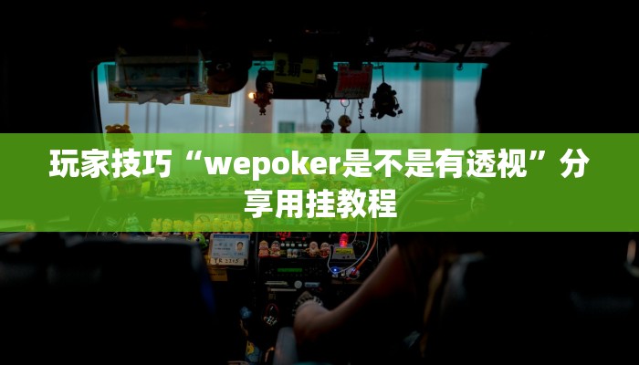 玩家技巧“wepoker是不是有透视”分享用挂教程 玩家技巧“wepoker是不是有透视”分享用挂教程