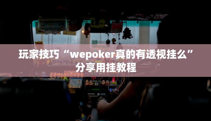 玩家技巧“wepoker真的有透视挂么”分享用挂教程