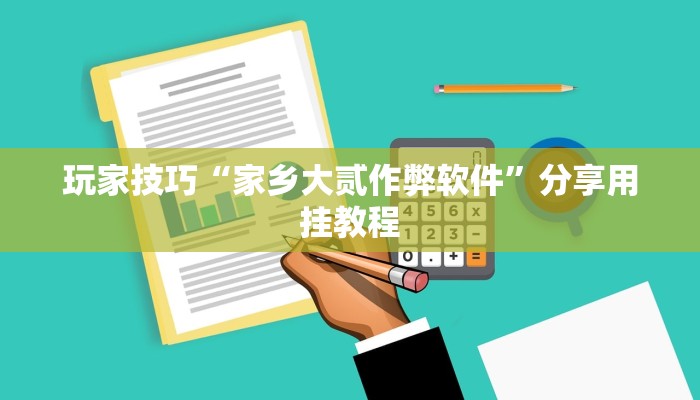 玩家技巧“家乡大贰作弊软件”分享用挂教程 玩家技巧“家乡大贰作弊软件”分享用挂教程