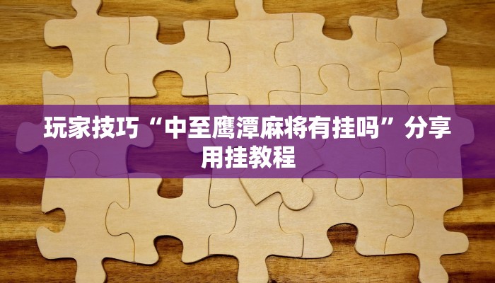 玩家技巧“中至鹰潭麻将有挂吗”分享用挂教程 玩家技巧“中至鹰潭麻将有挂吗”分享用挂教程