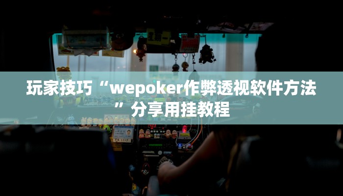 玩家技巧“wepoker作弊透视软件方法”分享用挂教程