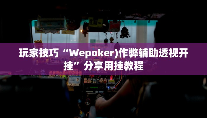 玩家技巧“Wepoker)作弊辅助透视开挂”分享用挂教程 玩家技巧“Wepoker)作弊辅助透视开挂”分享用挂教程