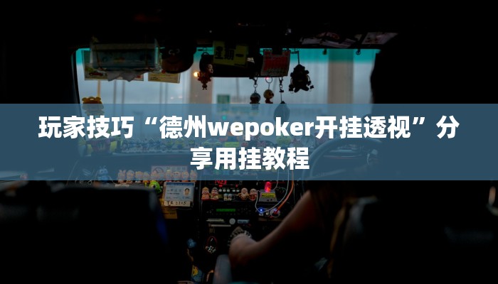 玩家技巧“德州wepoker开挂透视”分享用挂教程 玩家技巧“德州wepoker开挂透视”分享用挂教程