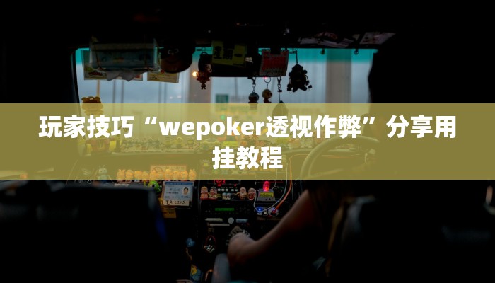 玩家技巧“wepoker透视作弊”分享用挂教程 玩家技巧“wepoker透视作弊”分享用挂教程
