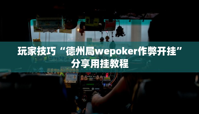 玩家技巧“德州局wepoker作弊开挂”分享用挂教程 玩家技巧“德州局wepoker作弊开挂”分享用挂教程