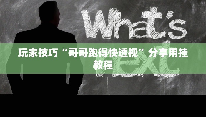 玩家技巧“哥哥跑得快透视”分享用挂教程