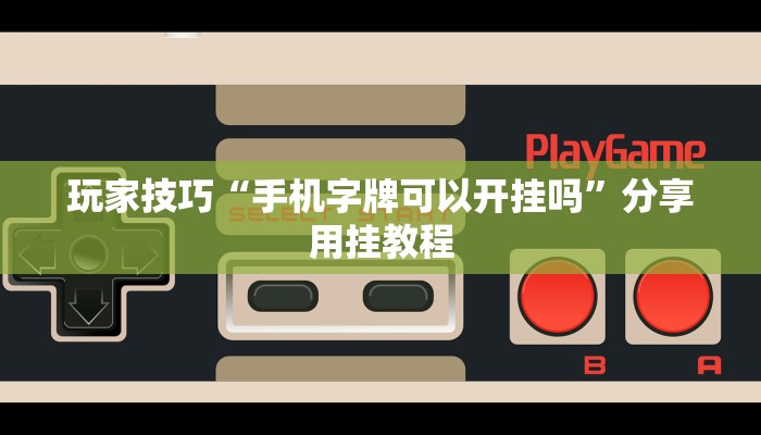 玩家技巧“手机字牌可以开挂吗”分享用挂教程 玩家技巧“手机字牌可以开挂吗”分享用挂教程